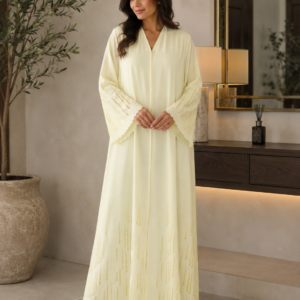 Pearl Glow Embroidered Abaya
